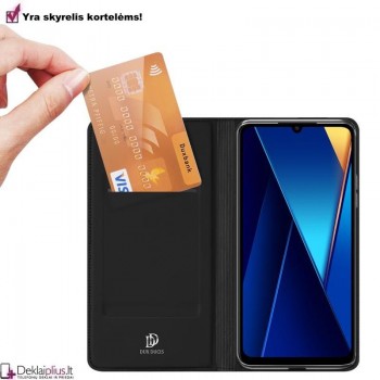 Dux Ducis Skin Pro dirbtinės odos dėklas - juodas (Xiaomi Redmi 13C/Redmi 13C 5G/Poco C65) Dux Ducis Skin Pro dirbtinės odos dėklas - juodas (Xiaomi Redmi 13C/Redmi 13C 5G/Poco C65)